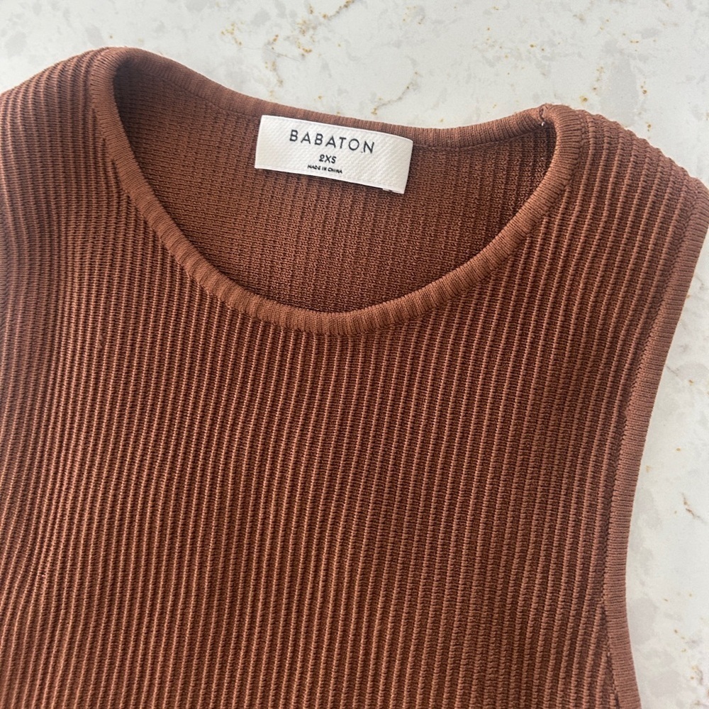 aritzia Babaton Racerback Tank Top ~ size XXS - Picture 2 of 5